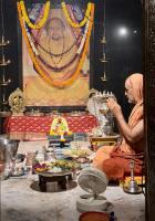 Jalabhisheka and Shodashopachara Puja by HH Swamiji on Samaradhana Divasa of HH Shrimat Pandurangashram Swamiji. SCM-Karla.(16 June 2026)
